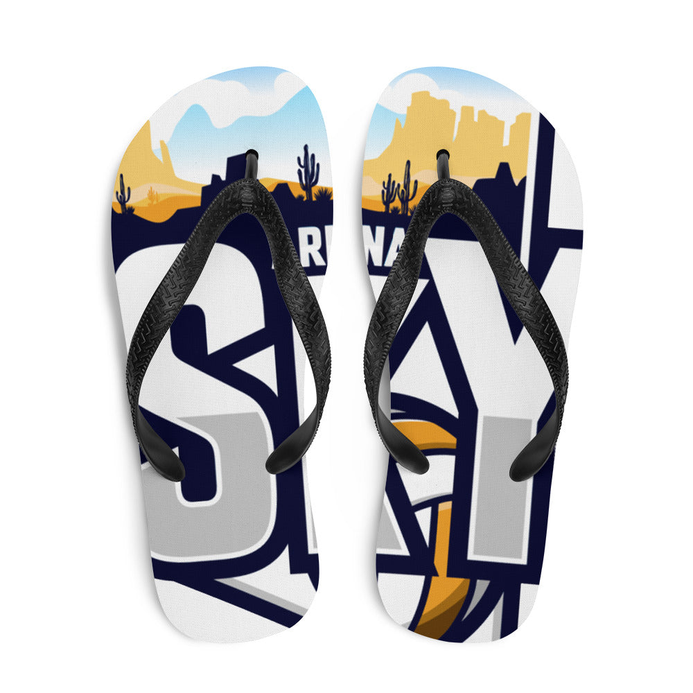 Sky State (color logo) Flip-Flops